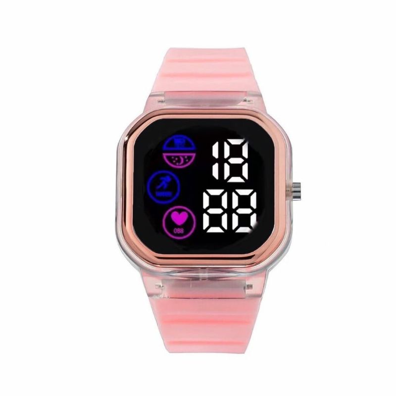 Jam Tangan Rubber Digital Led Pria Wanita Terlaris Fashion