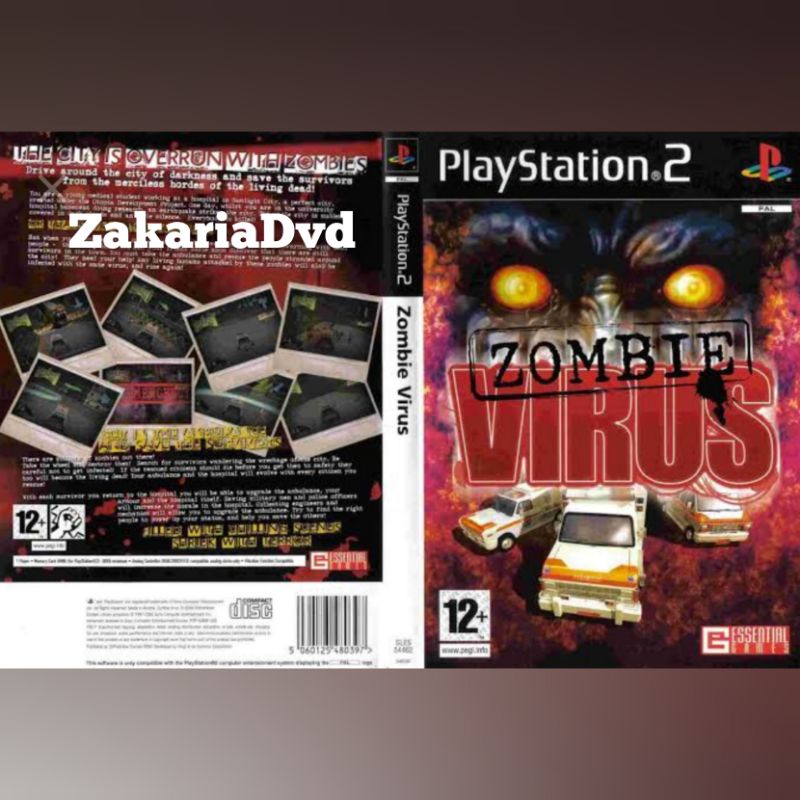 Kaset Ps 2 Zombie Virus