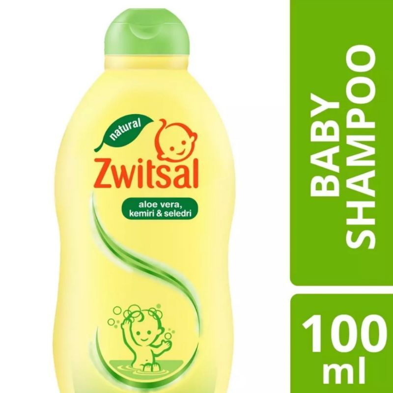2 pcs ZWITSAL Natural Baby Shampoo Aloe Vera, Kemiri &amp; Seledri 100ml