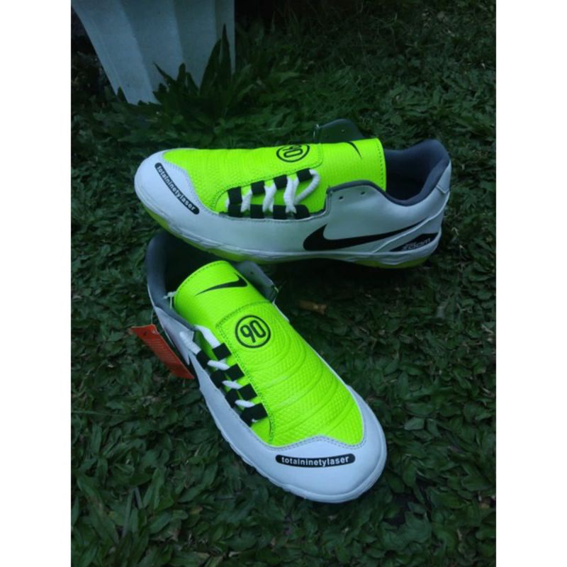 New Product Sepatu Futsal Naike T90 Laser(Out Sol Sudah Dijahit Keliling)/Sepatu Naike T90 Super