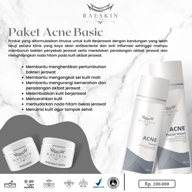 RAESKIN PAKET ACNE BASIC