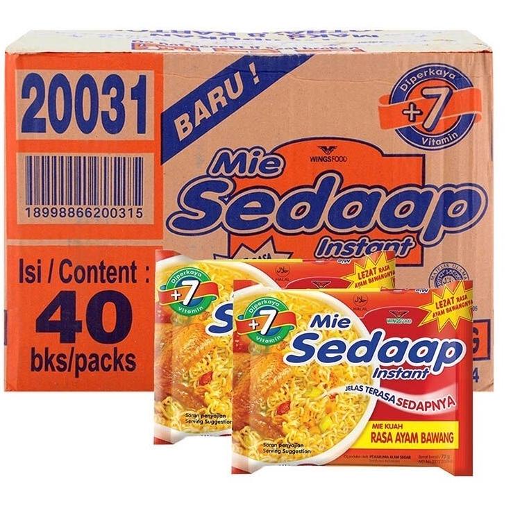 

Promo.. 1 dus Mie Sedaap Ayam Bawang Kuah Mi Sedap Instan isi 40pcs 75