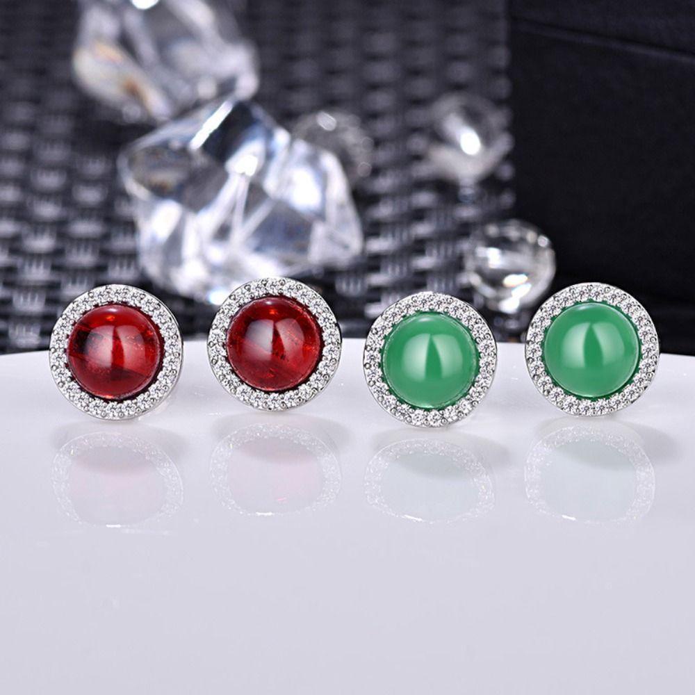 NEEDWAY Needway Wanita Stud Earrings Fashion Retro Putaran Franch Style Eleagnt Temperamen Zirkon Drop Earrings