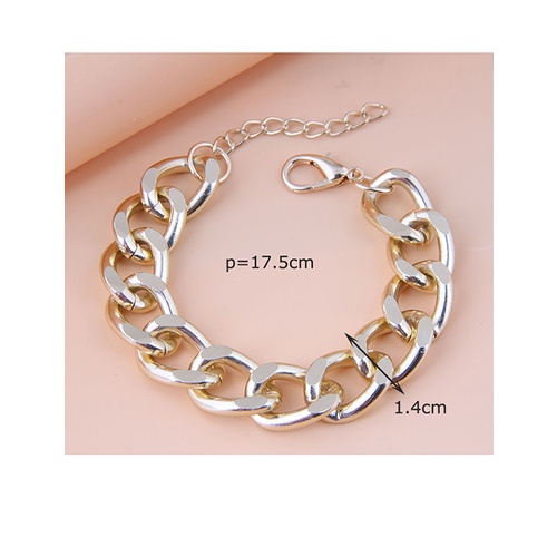 LRC Gelang Tangan Fashion Metal Chain Smooth A6363X