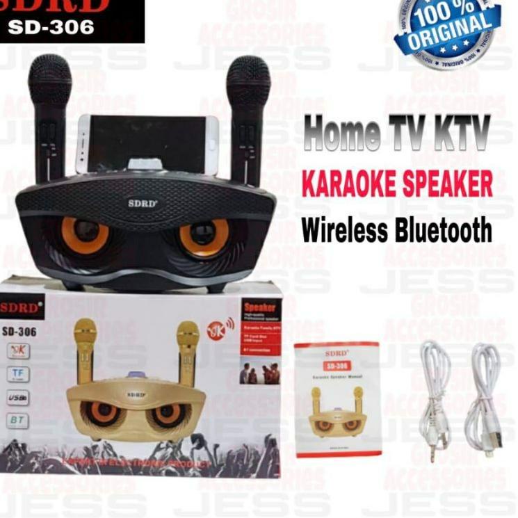 Seller JSNJI BIG PROMO .... MIC KARAOKE WIRELESS SDRD SD-306/SDRD SD-306 SPEAKER BLUETOOTH SDRD 306/