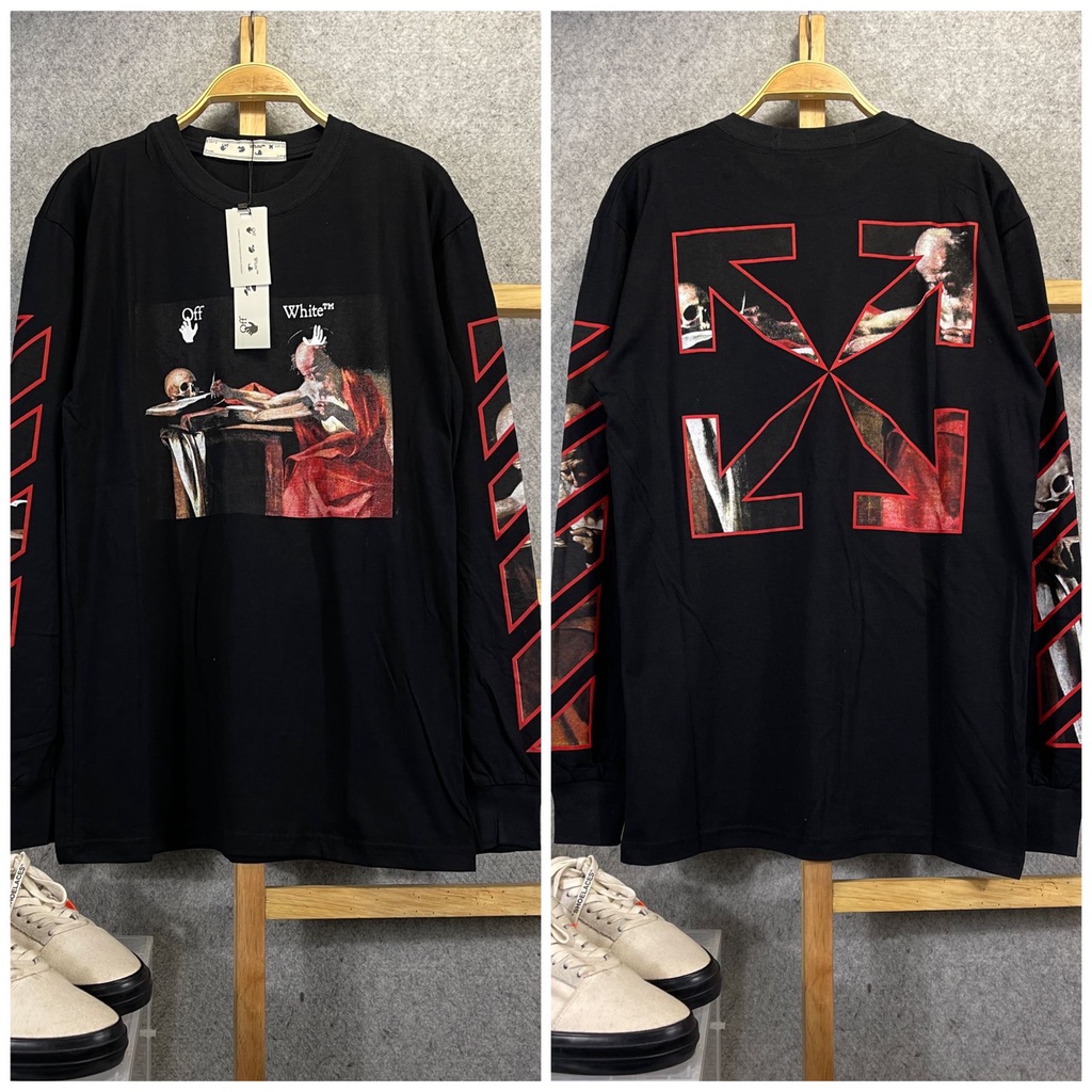 Kaos Off White Tangan Panjang