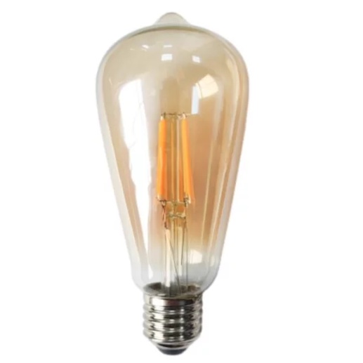 Lampu Filamen edison vintage LED Kuning Bohlam Cafe G45 st64 4watt 2watt outdoor