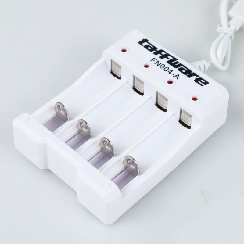 TERMURAH Taffware Charger Baterai USB Plug 4 slot Batre AA Batere AAA