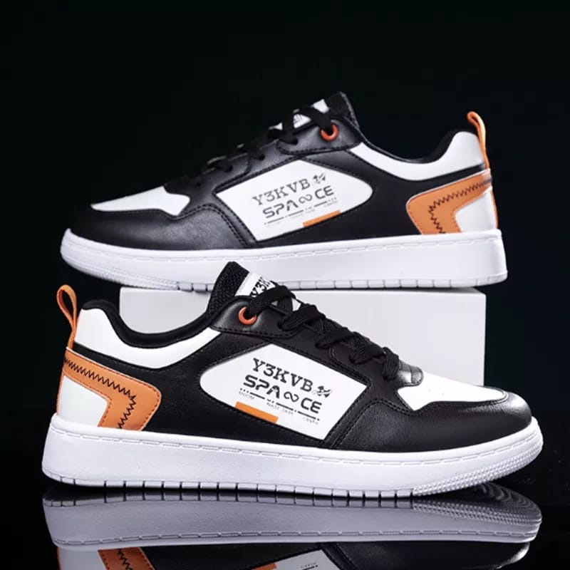 {Cod} Sepatu Sneakers Hitam Sepatu Pria Sekolah Sma Sepatu Fashion Pria Keren Running Sepatu Sekolah
