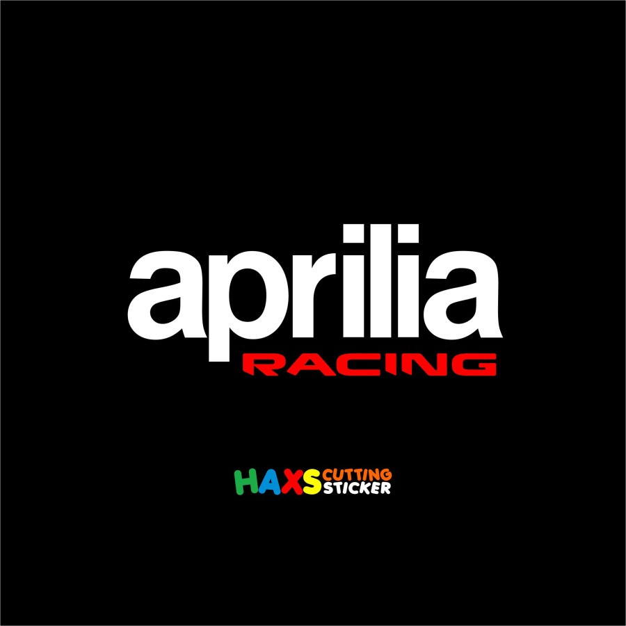 Cutting Sticker Aprilia Racing 12 CM x 5 CM