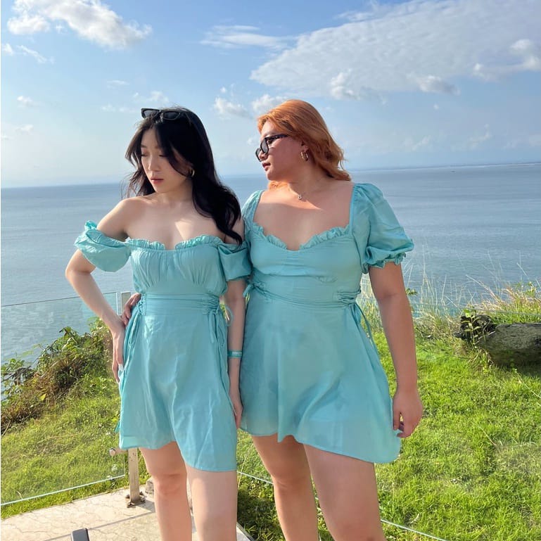 S~XXXXL Mini Dress Sexy Korea Style Sherena Dress Sabrina A Line Bodycon