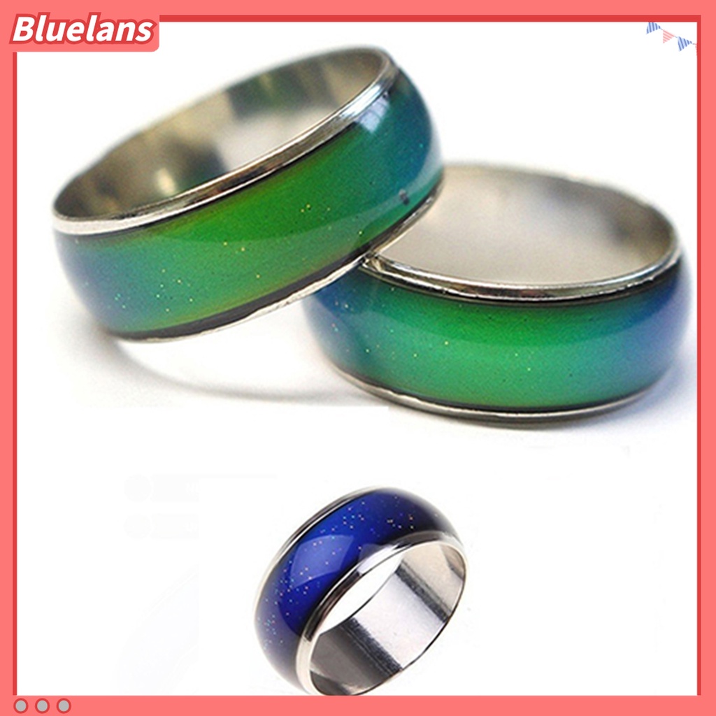 Cincin Jari Pria / Wanita Dapat Berubah Warna Sesuai Mood Suhu Untuk Pesta / Club / Kencan
