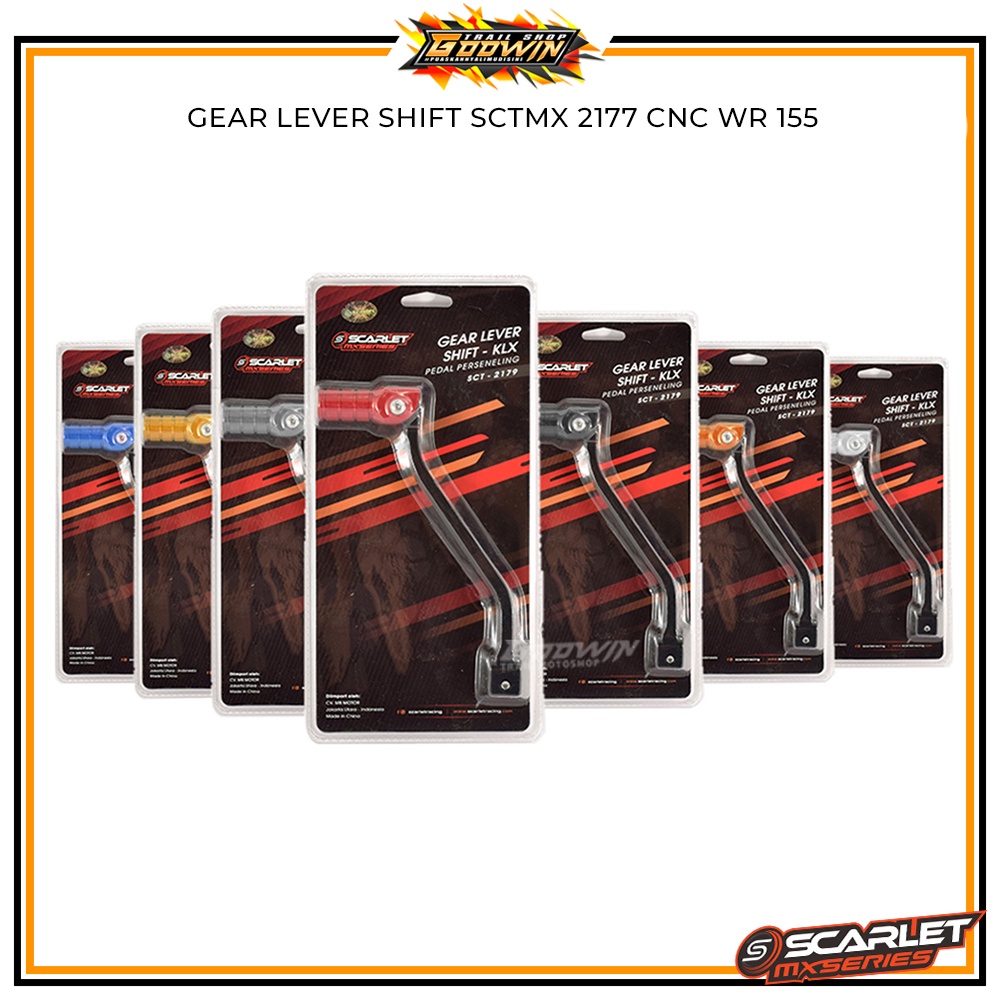 Brake Level Tuas Rem Gear Lever Shift Tuas Persneling Cover Gear Rantai Chain Stabilizer Footsteps Trail Pijakan Kaki Handle Grab Handle SCARLET MX KLX 150
