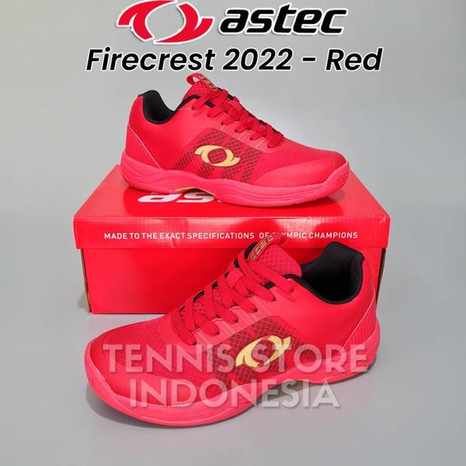 [ COD ] Astec Firecrest 2022 - Red ( Sepatu Tenis / Badminton / Bulutangkis )