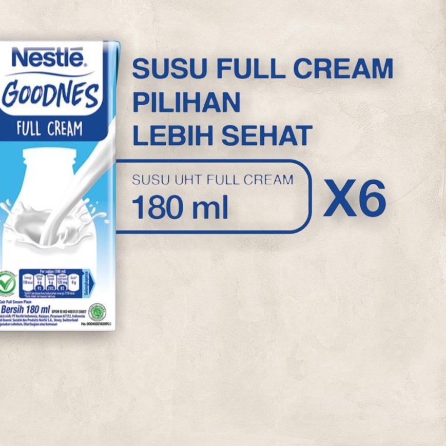 

Star [6pcs] Nestle GOODNES Susu UHT Full Cream 180ml murah