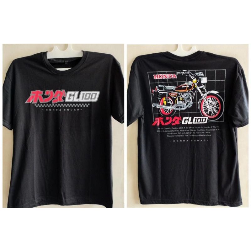 Kaos oblong GL 100 hitam distro