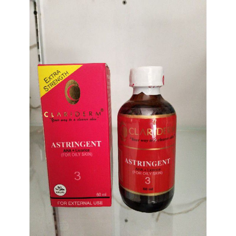 toner clariderm astringent