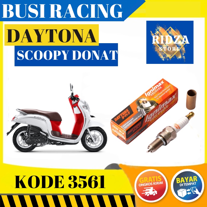 BUSI RACING DAYTONA ORIGINAL HONDA SCOOPY ESP DONAT IRIDIUM 3561