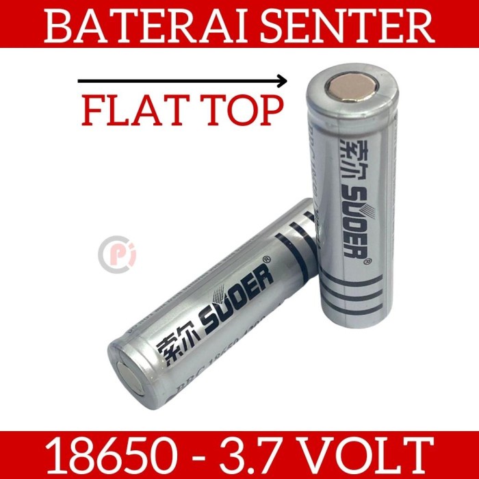 SUOER Baterai Lithium LiIon 3.7V 18650 Bisa Buat Senter Kipas