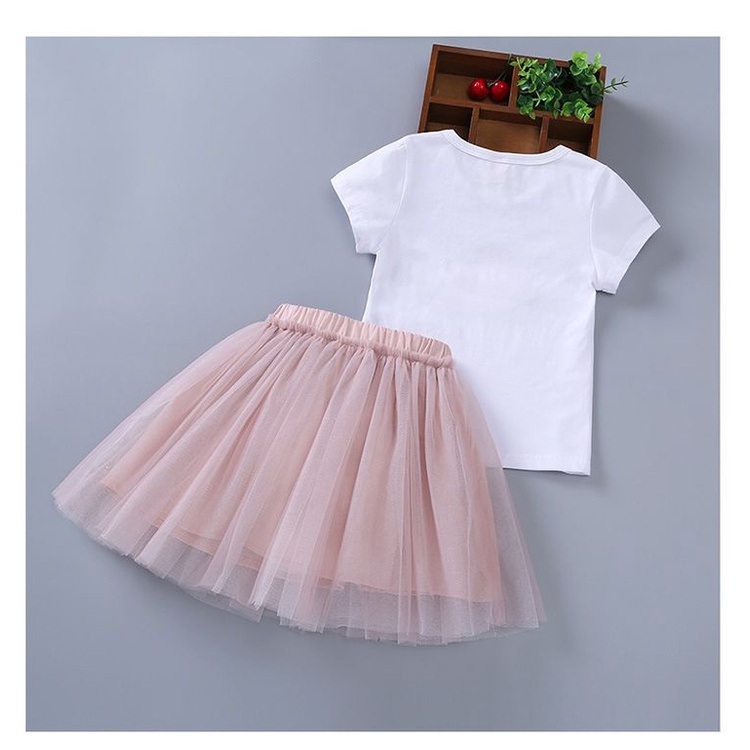 [PRINCESS KESLI] 1-9tahun Setelan baju anak perempuan Kaos+Rok Dress anak Gaun anak cewek pola semangka lucu Pakaian anak cewek