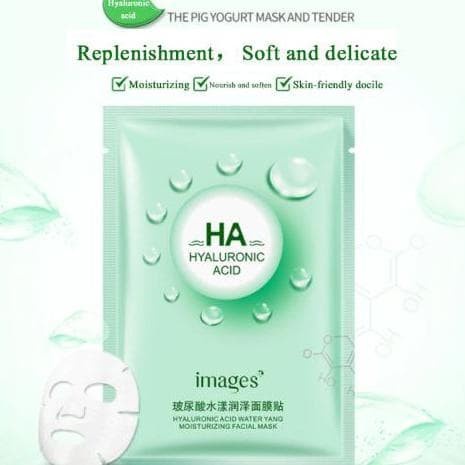 IMAGES Hyaluronic Acid Facial Skin Care Rumah Cantik 354 Sheet Mask Mencerahkan Kulit Wajah Dan Tidak Membuat Kusam Serta Melembutkan Kulit Wajah