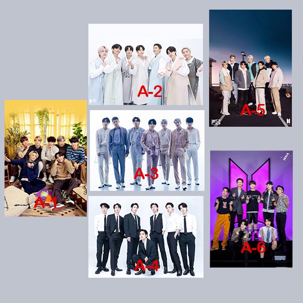 POSTER BTS A4 - FOTO BTS - HIASAN DINDING BTS