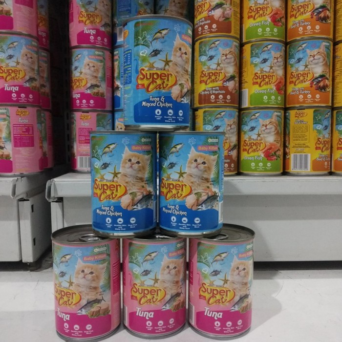 

Ikan Kaleng Supercat Kaleng Baby Tuna Dan Tuna Minced Chiken Paket 12 Kaleng Gojek