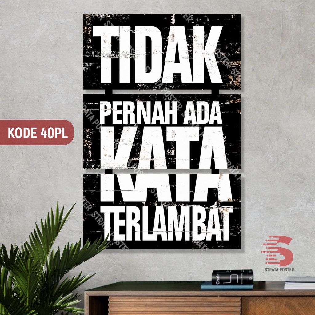 Hiasan dinding kata2 motivasi Poster kayu Dekorasi ruangan Wall decor Poster Puzzle