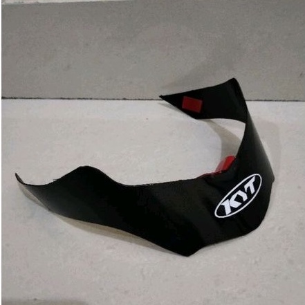 spoiler helm KYT r10 hitam glossy