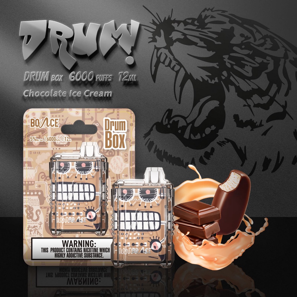 DRUM BOX Disposable Pods 6000 Puffs / Vape Sekali Pakai 12 ml - All Flavors