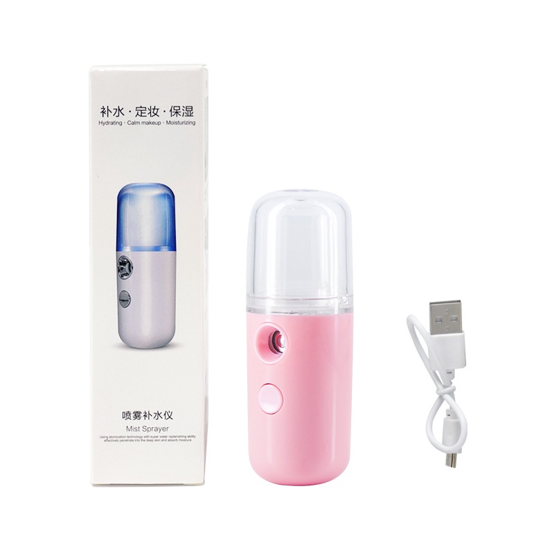 Nano Spray Perawatan Wajah Mini Portable USB Mist Sprayer Pelembab