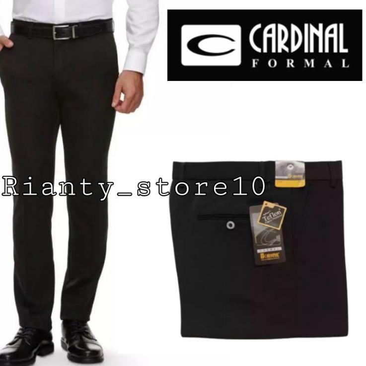 Recomend  Tahun Baru Celana Bahan Pria Kantor Celana Bahan Cardinal Hitam Pekat Celana Jas Celana Ba
