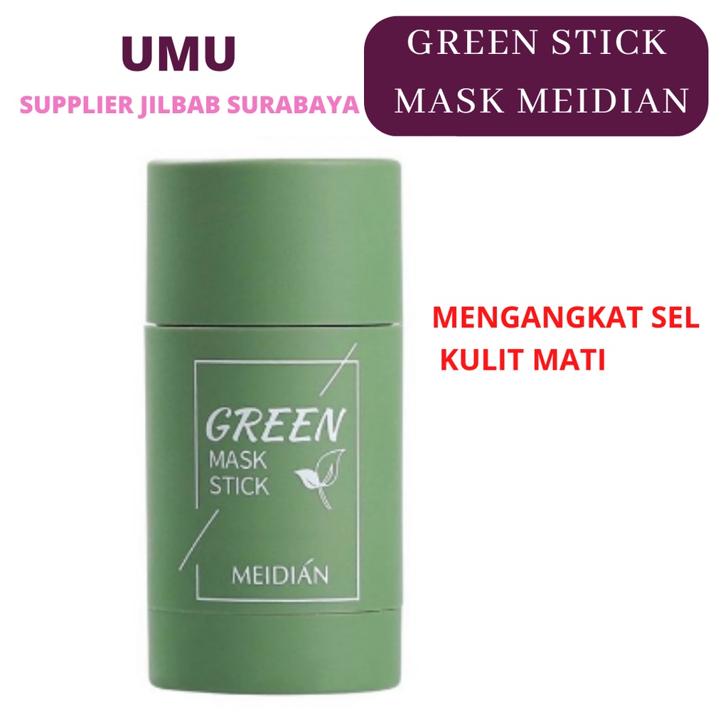 ORIGINAL GREEN STICK MASK MEIDIAN / MASKER GREEN TEA &amp; TERONG