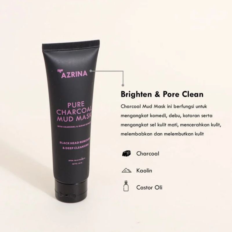 AZRINA PURE CHARCOAL MUD MASK