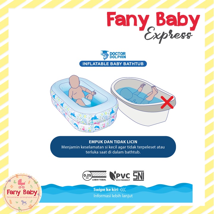 DOCTOR DOLPHIN INFLATABLE BABY BATHTUB / DD02601