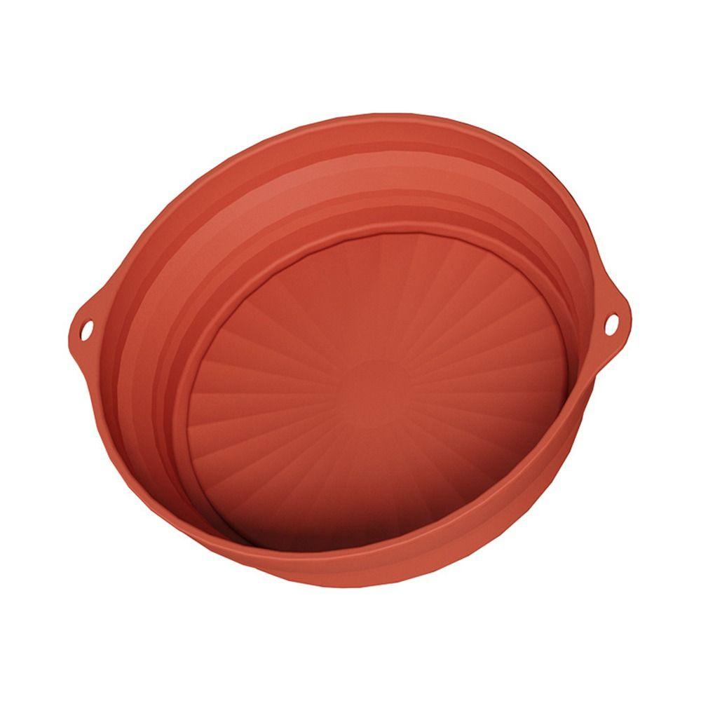 Solighter Round Silicone Pot Soft Cooking Reusable Pizza Plate Baking Basket