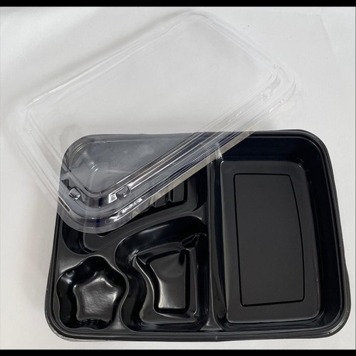 KOTAK BENTO SEKAT 4 HITAM ECERAN