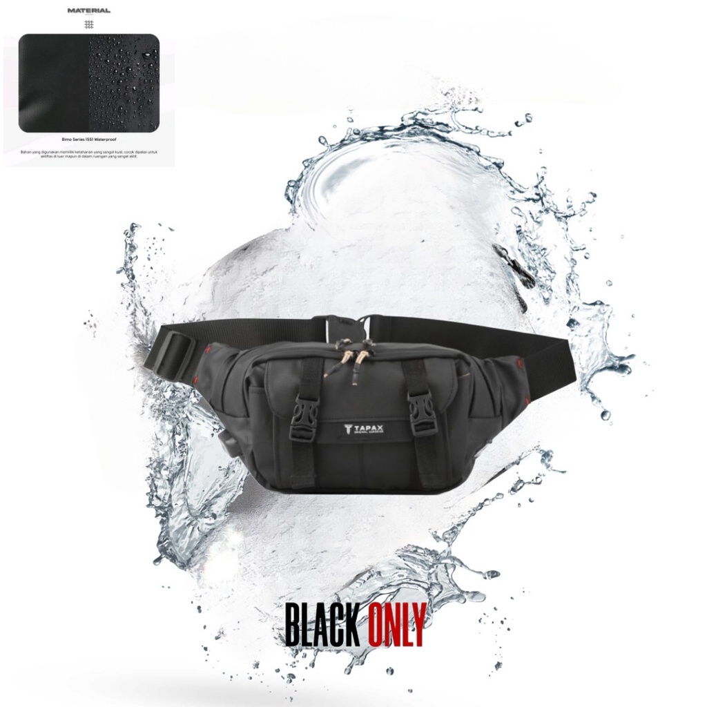 Waistbag USB Waterproof premium original Tapax Versus outdoor