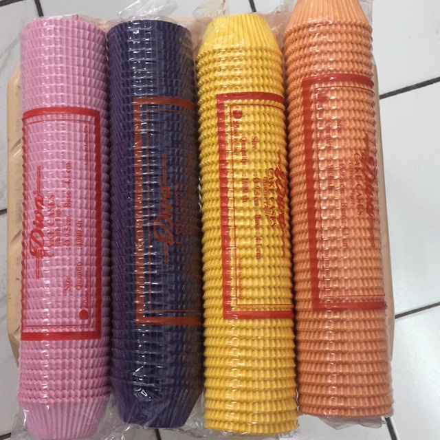 kertas cup diva 9,5 alas kue papercup satu slop 1000 pcs