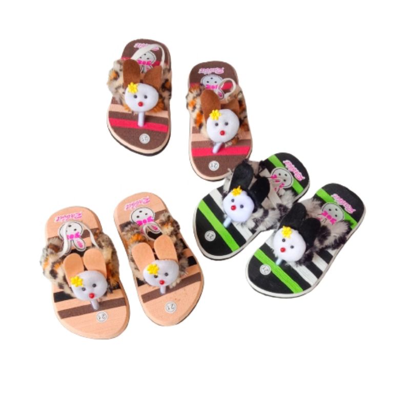 [1-3 TAHUN] Sandal Jepit Anak Perempuan Pelangi Sendal anak cewe / SANDAL BABY KIDS BONEKA / SANDAL PREWALKER BAYI BONEKA rabbit