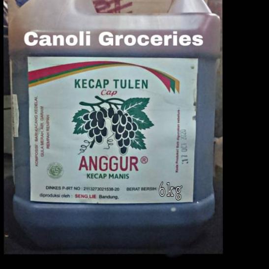 

limited STOCK!KECAP ANGGUR MANIS 6 Kg || Seng Lie Bandung || Kecap Cap Anggur|KD1