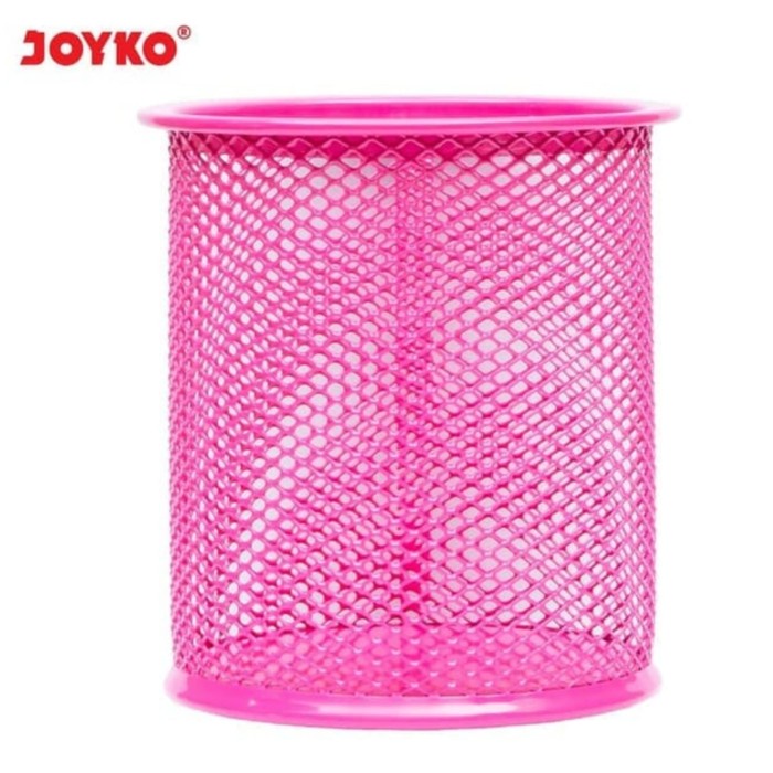 

Stationery Pen Stand Holder Joyko Ds16Co Pink/Tempat Kotak Pensil Jaring Besi