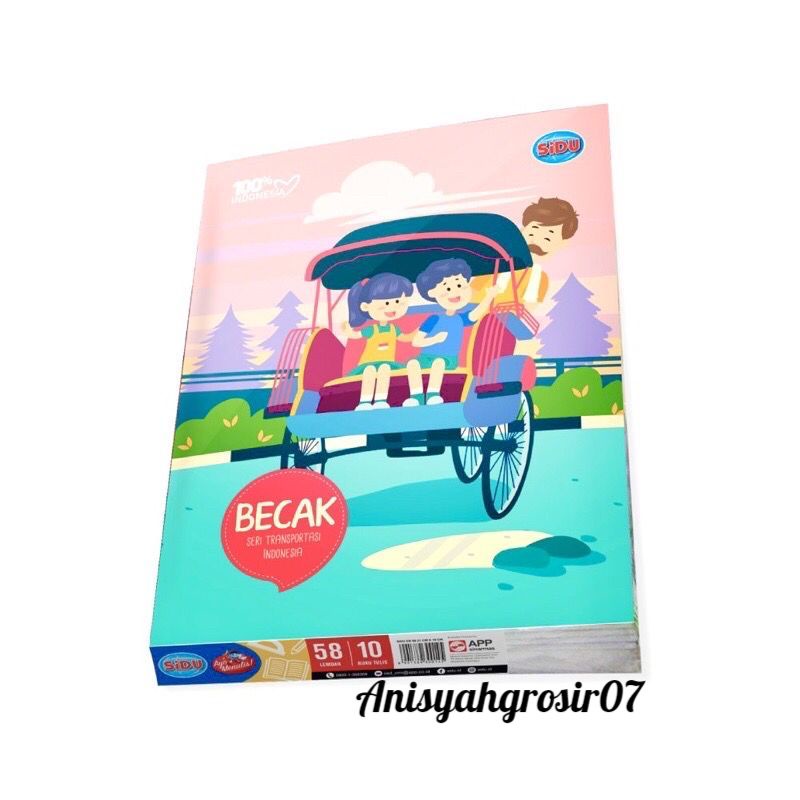 

(SATUAN) Buku tulis SiDU 58 lembar Anisyahrgrosir07