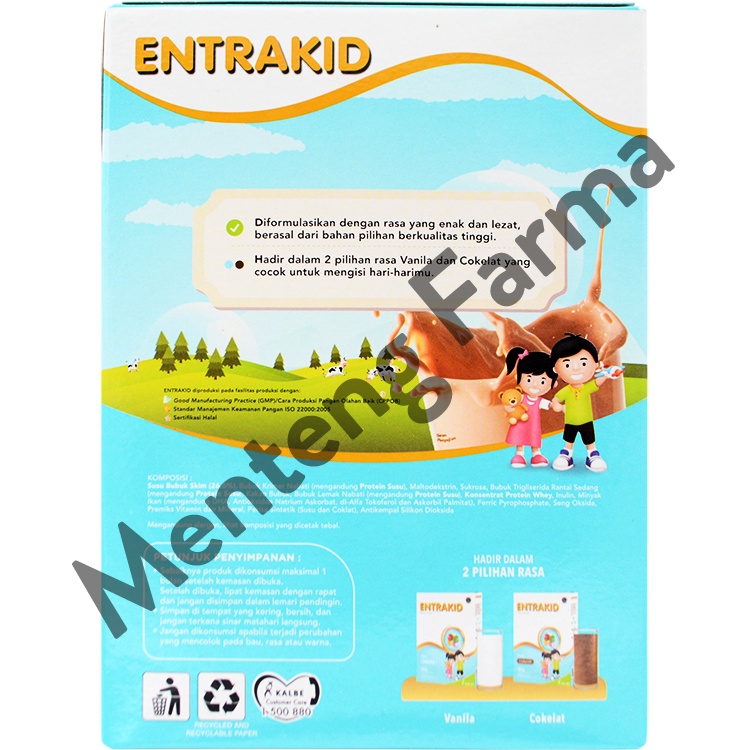 Entrakid Chocolate 185 Gram - Susu Penambah Nafsu Makan Anak