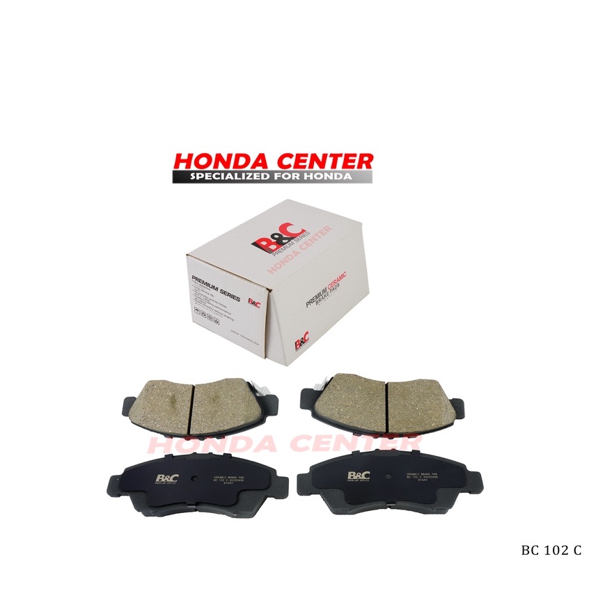 kampas rem brake pad depan sepatu rem  jazz gd3 2004 2005 2006 2007 city gd8  2003 2004 2005 2006 2007 2008 civic genio estilo 1992 1993 1994 1995  brio