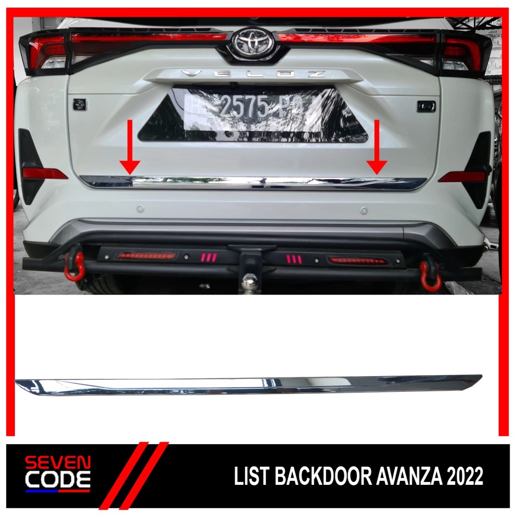 LIST CHROME BACKDOOR BELAKANG AVANZA VELOZ XENIA 2022