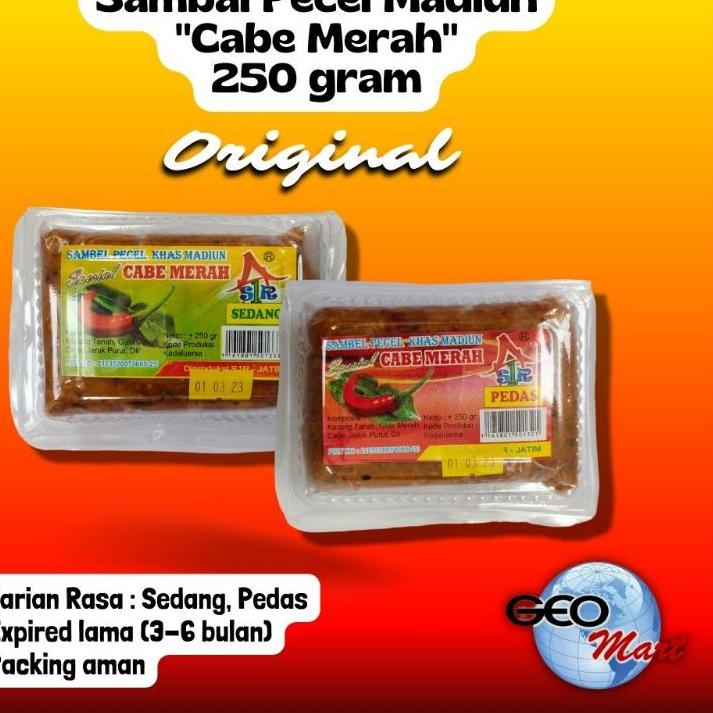 

グ 250 gram Sambel Pecel Madiun / Sambal Pecel Madiun Cabe Merah ぜ