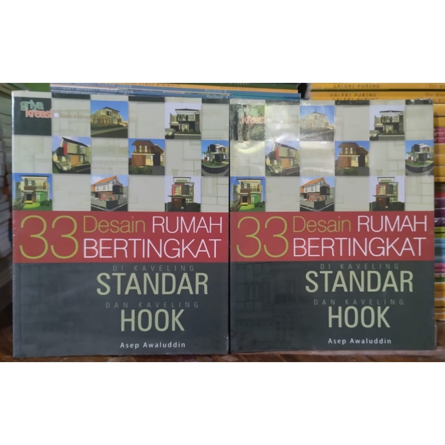 Buku 33 Desain Rumah Bertingkat di Kavling Standar dan Kavling Hook, bangun rumah