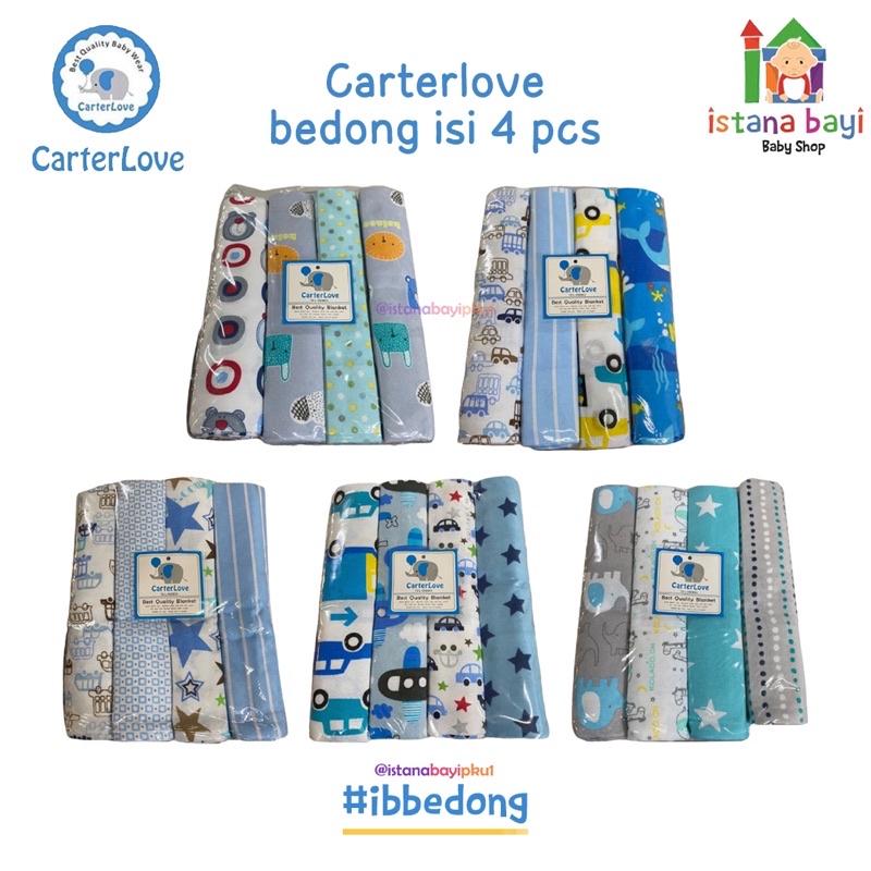 Carterlove Bedong Jumbo 4 in 1  - Bedong Flannel Jumbo