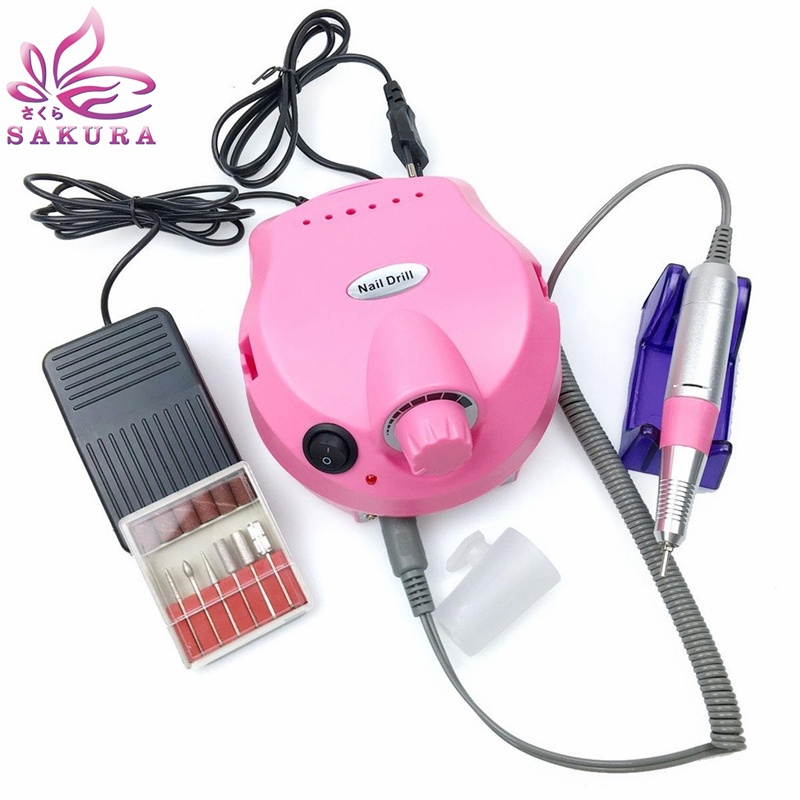 35000 Nail Drill Nail Gel Polisher Alat Kikir Kuku Elektrik For Manicure - SOSOYO
